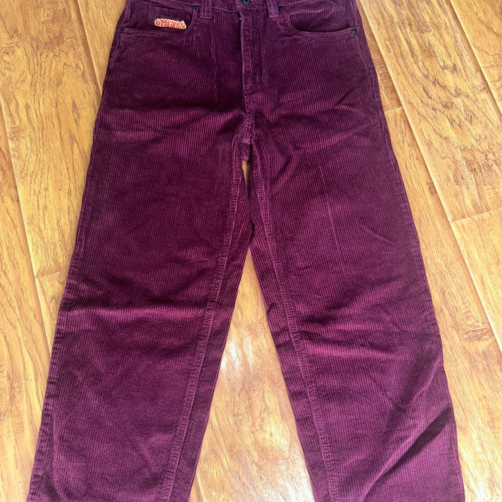 Burgundy Corduroy Trousers